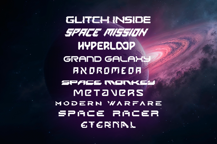 Futuristic Font Bundle - Image 3